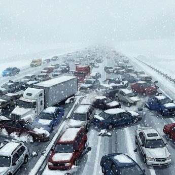 Badai Musim Dingin Ekstrem Landa AS, Belasan Ribu Penerbangan Dibatalkan