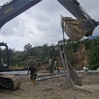 Pengerjaan Jembatan Tetap Jadi Prioritas Konektivitas di Aceh, Material Sudah Tiba di Lokasi