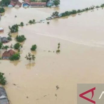 Ribuan Hektare Sawah di Karawang Terendam Banjir