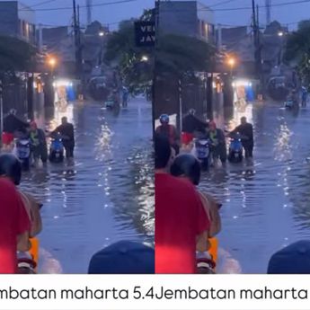 Bintaro Masih Dihantam Banjir Pagi Ini