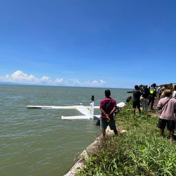 Pesawat Smart Air PK-SNS Jatuh di Perairan Pantai Nabire Barat