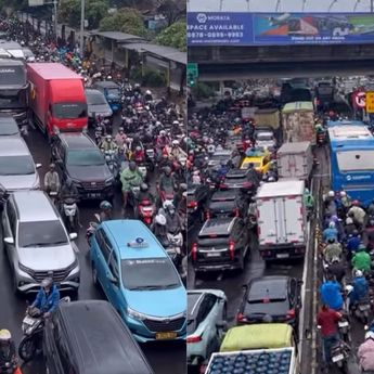 Macet Horor Lumpuhkan Jalan Daan Mogot, Kendaraan Nyaris Tak Bergerak Imbas Banjir