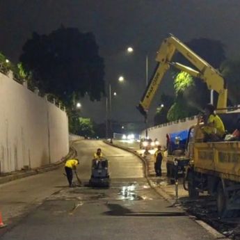 Dinas Bina Marga Sebut Belum Ada Jenis Aspal Tahan Hujan