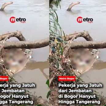 Jasad Pekerja Jembatan Terseret Arus Sungai Cisadane Ditemukan di Serpong