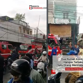 Rumah di Tambun Utara Terbakar Hebat, 1 Orang Tewas Seketika