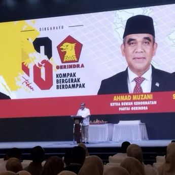 HUT Ke-18 Gerindra, Muzani Ajak Kader Dukung Prabowo 2 Periode