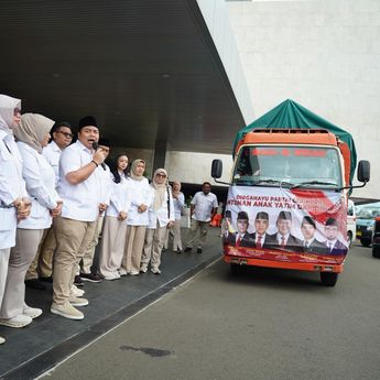 HUT ke-18, Gerindra Bagi Ribuan Sembako, Bibit Pohon dan Santuni Yatim