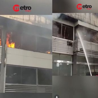 VIDEO: Ngerinya Kobaran Api Hanguskan Pabrik Delima Jaya, Rugi Miliaran Rupiah