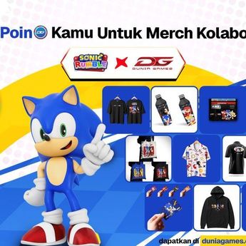 Gamers, Merapat! Top Up di Dunia Games Bisa Dapat Merchandise Eksklusif Game Sonic Rumble dari SEGA