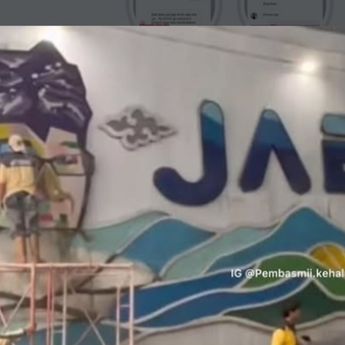 Ikon Wajah Ridwan Kamil di Undespass Dewi Sartika Depok Dicopot