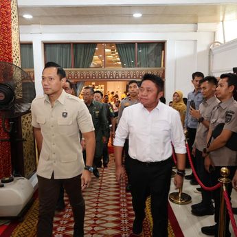 Kunjungan Kerja ke Sumatera Selatan, Menko AHY Perkuat Koordinasi Pembangunan Infrastruktur Strategis