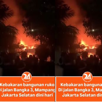 Kebakaran Ruko di Mampang Prapatan Pagi Ini
