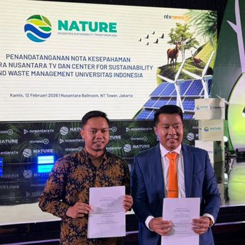 Nusantara TV dan CSWM UI Teken MoU di NATURE 2026, Perkuat Kolaborasi Isu Keberlanjutan dan Pengelolaan Sampah