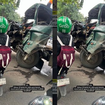 VIDEO: Truk Kontainer Ringsek Parah Usai Kecelakaan di Pondok Ungu Bekasi