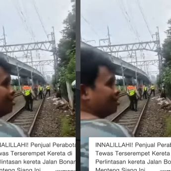 Pria Tewas Mengenaskan Dihantam Kereta di Menteng