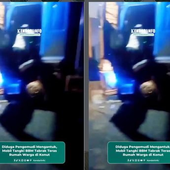 VIDEO: Truk Hantam Rumah Warga Sampai Hancur