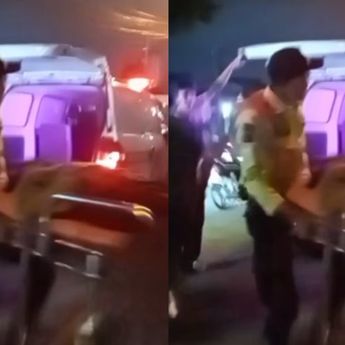 Pria Terlempar Kereta di Cimindi, Alami Luka dan Motor Rusak Parah
