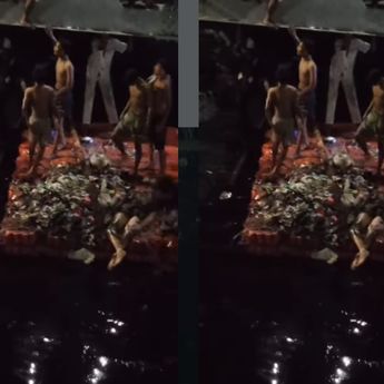 VIDEO: Detik-detik Jasad Wanita Korban Tertabrak Kereta Diangkat dari Kali Pesing