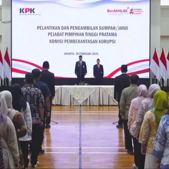 KPK Lantik 6 Pejabat Baru, Mantan Jubir Jadi Direktur Penyelidikan