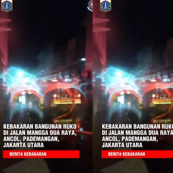 Ruko di Mangga Dua Raya Kebakaran Hebat