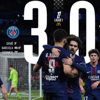 Klasemen Liga Prancis: PSG Gusur Lens dari Puncak
