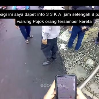 Pemotor Tewas Dihantam Kereta di Alas Tua Kalideres