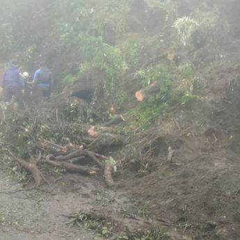 Bukit Kedaluh Gunung Bromo Longsor, 7 Motor Tertimbun