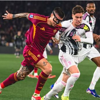 Drama Enam Gol Warnai Pertandingan AS Roma Lawan Juventus