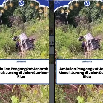 VIDEO: Ambulans Terjun ke Jurang di Limapuluh Kota, Sopir Kritis