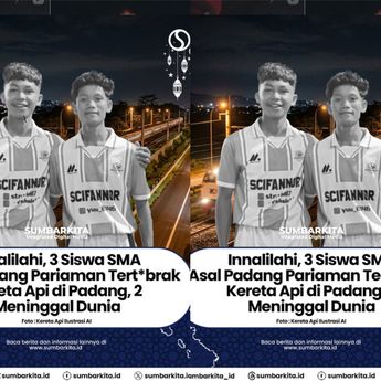 Tragis! 3 Siswa Padang Pariaman Tewas Dihantam Kereta Api