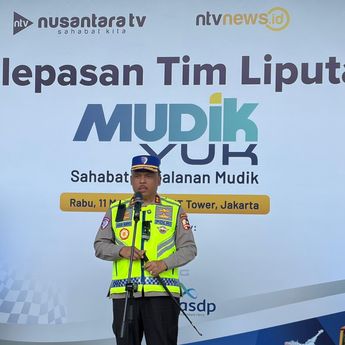 Kakorlantas Polri Irjen Agus Suryonugroho Lepas Tim Liputan Mudik Nusantara TV