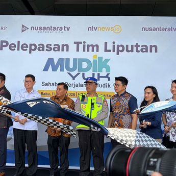 Nusantara TV Lepas Tim Liputan Mudik Yuk untuk Kawal Arus Mudik Lebaran 2026