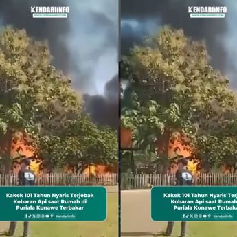 VIDEO: Kakek 101 Tahun Terjebak dalam Kebakaran Rumah