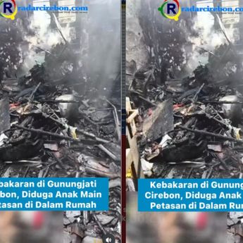 VIDEO: Gegara Bocah Main Petasan, Rumah Ludes Terbakar di Gunungjati
