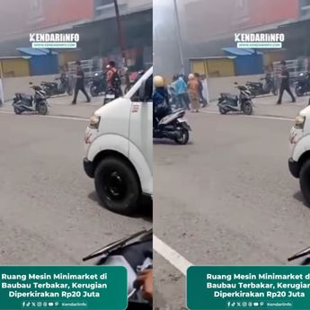 VIDEO: Kebakaran Hantam Minimarket di Baubau