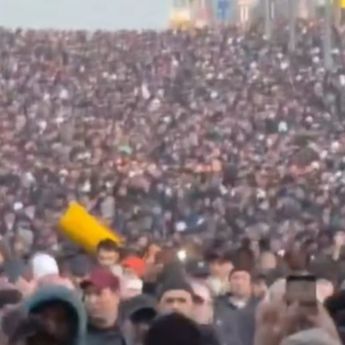 Lautan Jamaah di Moskow, Momen Salat Id Bikin Takjub