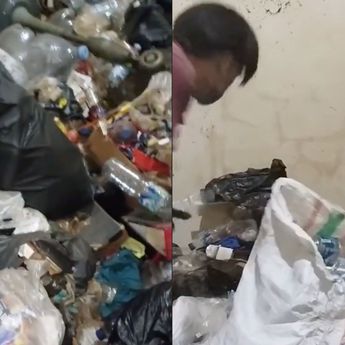Syok! Kontrakan yang Dihuni 7 Tahun Ini Jadi Gunungan Sampah