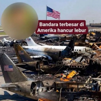 Cek Fakta: Klaim Bandara Terbesar di Amerika Serikat Hancur Lebur Tidak Benar