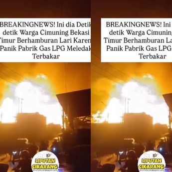 VIDEO: Stasiun Pengisian Gas Elpiji Terbakar di Cimuning Bekasi