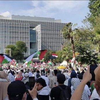 Ribuan Warga RI Gelar Aksi di Depan Kedubes AS