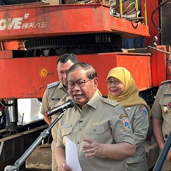 Pramono Groundbreaking Pasar Gardu Asem dan Pasar Kramat Jaya