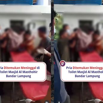 Warga Lampung Digegerkan Pria Tewas di Toilet Masjid Al Masthohir