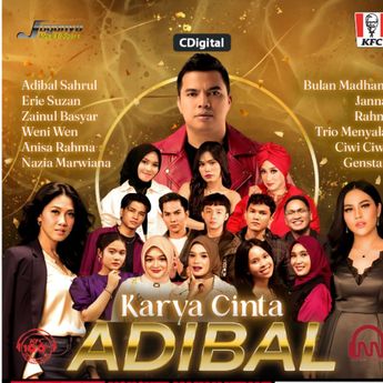 Adibal Sahrul Gandeng Erie Suzan hingga Nazia Marwiana dalam Album Kompilasi &lsquo;Karya Cinta&rsquo;