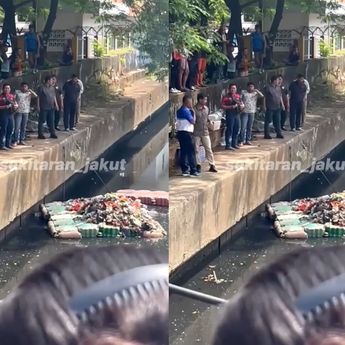 Jasad Pria Tersangkut di Kali Sunter Gegerkan Warga