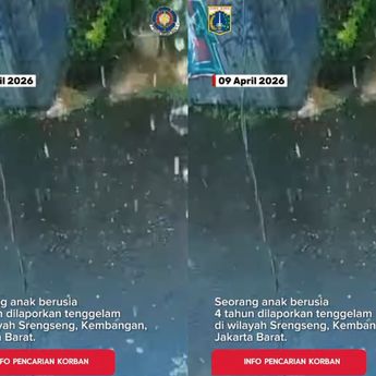 VIDEO: Detik-detik Anak 4 Tahun Terseret Arus Aliran Selokan Terekam CCTV