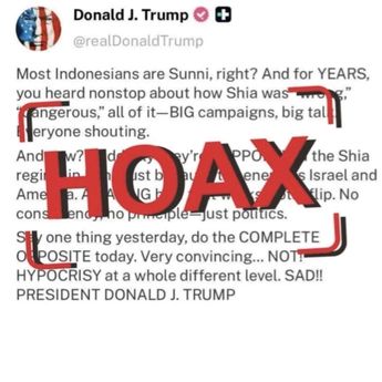 Cek Fakta: Klaim Trump Soroti Indonesia Dukung Iran Tidak Benar
