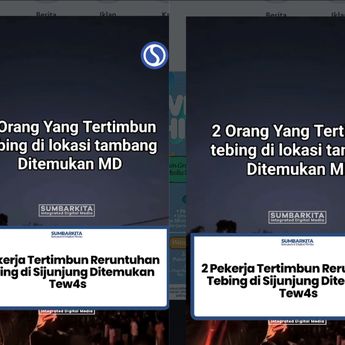 Tragis! 2 Orang Tewas Tertimpa Runtuhan di Sijunjung