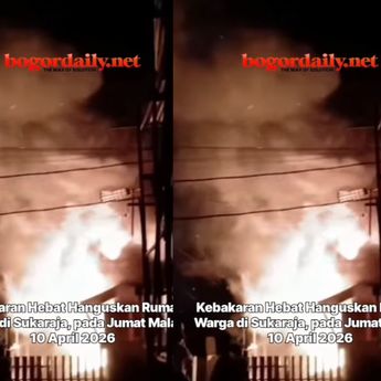 Kebakaran Hantam Rumah-rumah Warga di Sukaraja Bogor