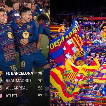 Klasemen Liga Spanyol: Barcelona Perlebar Jarak dengan Real Madrid