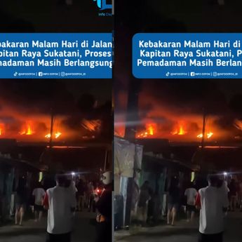 Kebakaran Hantam Bangunan di Sukatani Depok